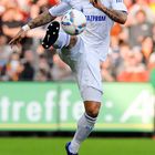 Jermaine JONES bei der Ballannahme