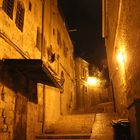 Jerusalem Altstadt-Gasse bei Nacht