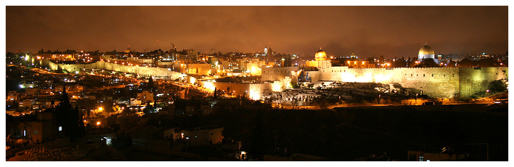 Jerusalem bei Nacht