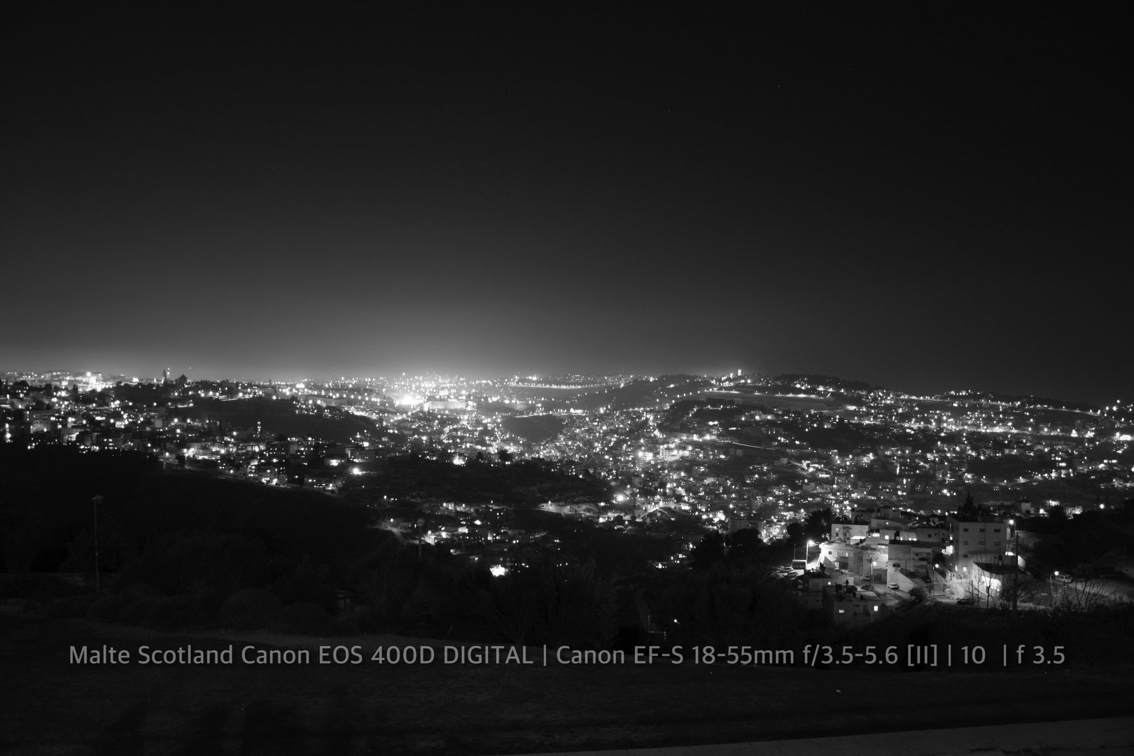 Jerusalem in der Nacht