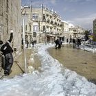 Jerusalem - Schnee von Gestern am Jaffa-Gate