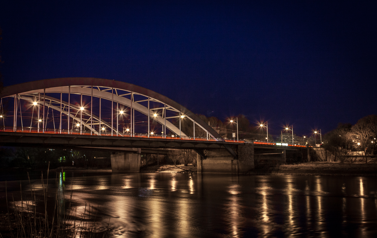 Jerusalembrücke bei Nacht