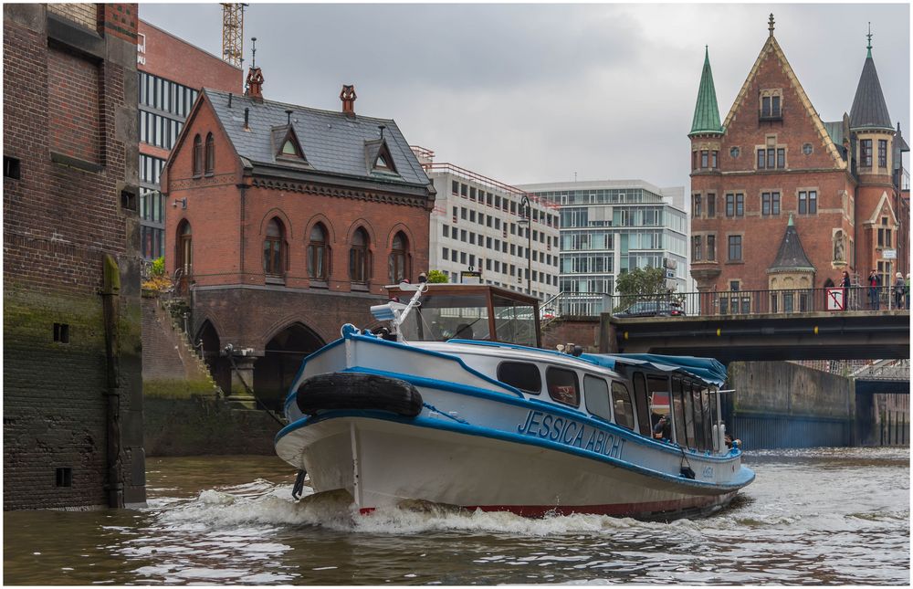 Jessica in der Speicherstadt