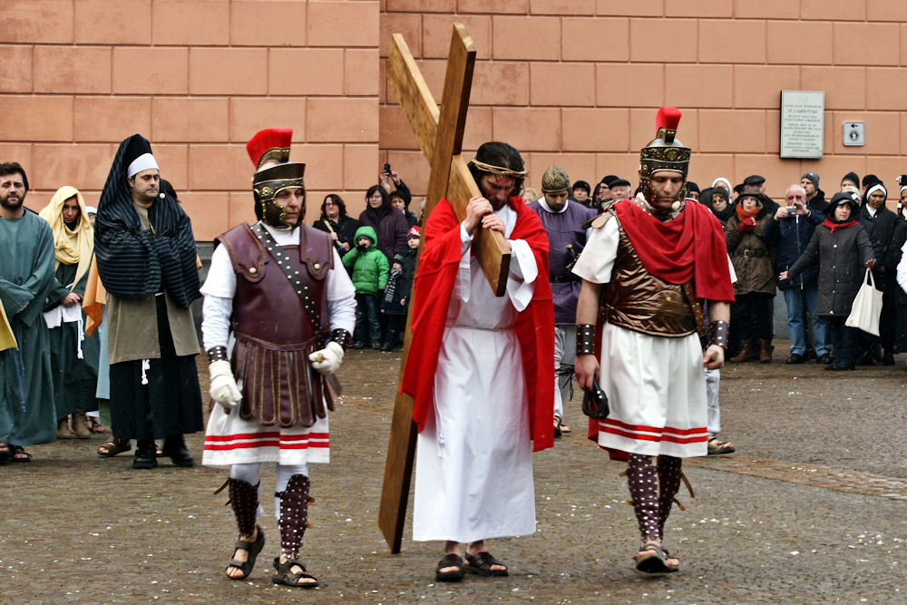 Jesus auf dem Weg nach Golgatha