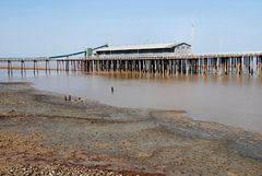 Jetty bei Ebbe