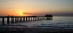 Jetty bei Sonnenuntergang