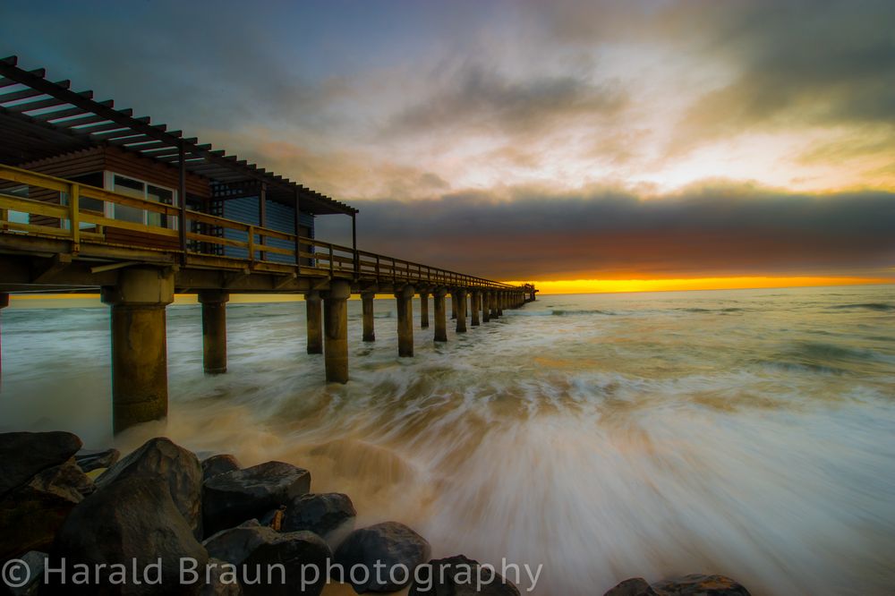 Jetty im Abendlicht