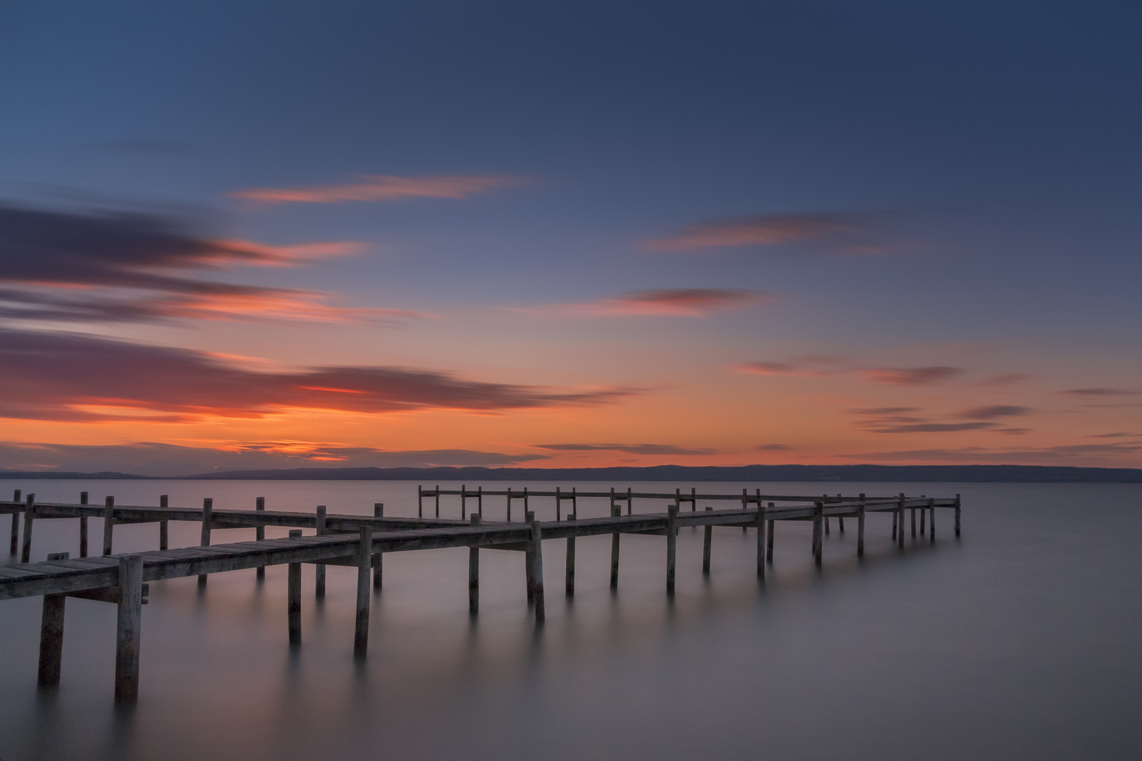 jetty in twilight