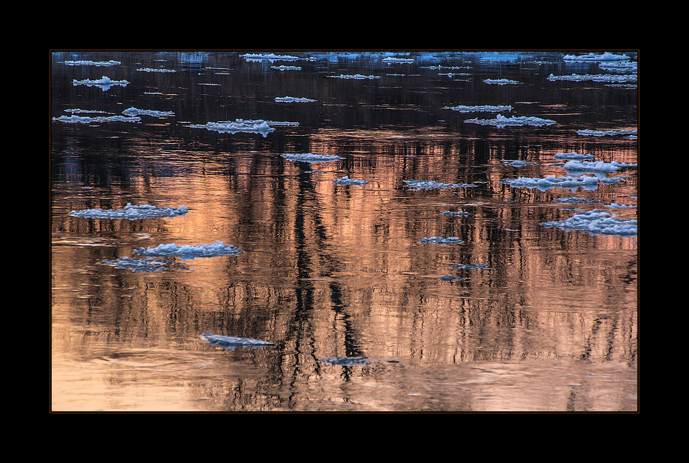 ...jetzt aber... - ein Winterbild... ! - Teller-Eis an der Weser...