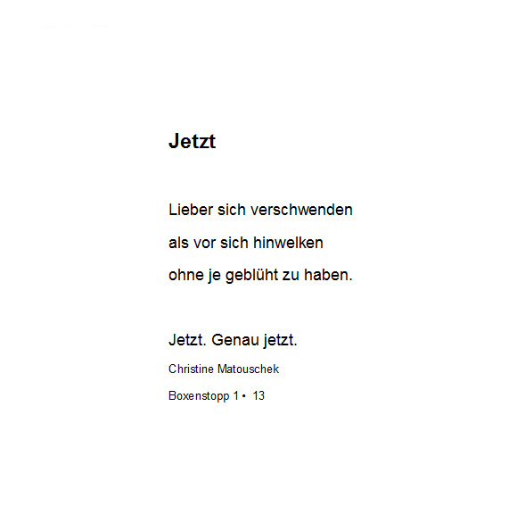 Jetzt - BS 1 - 13