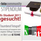 Jetzt Chance auf 6.104,- sichern! fotocommunity Student 2011 - Anmeldefrist verlängert bis 26. Jun