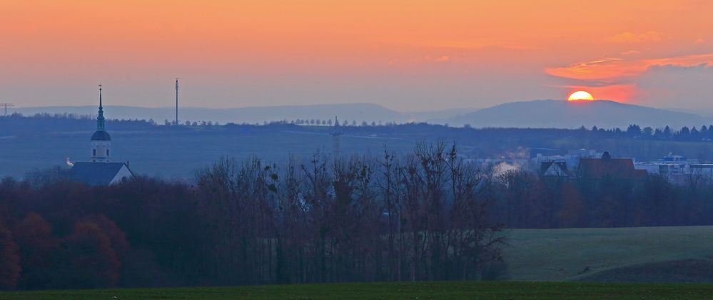 Jetzt geht die Sonne auf und die Szenerie wechselt von Minute zu Minute