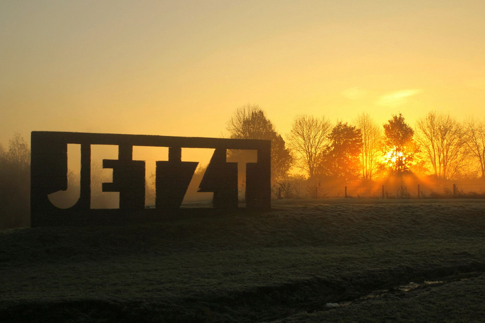 "JETZT" ist Sonnenaufgang