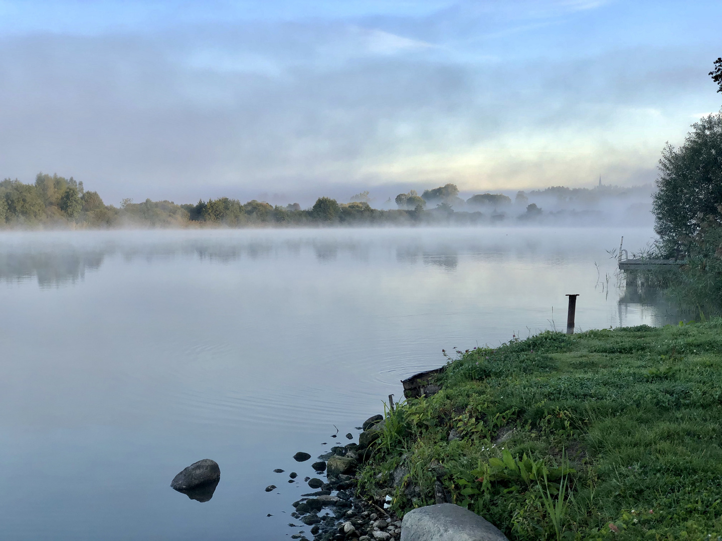 Jetzt nebelt es wieder - Ostorfer See - Schwerin