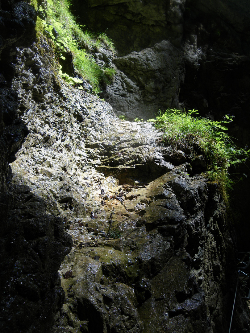 Jeu de Lumière dans la Leutaschklamm (Tirol)