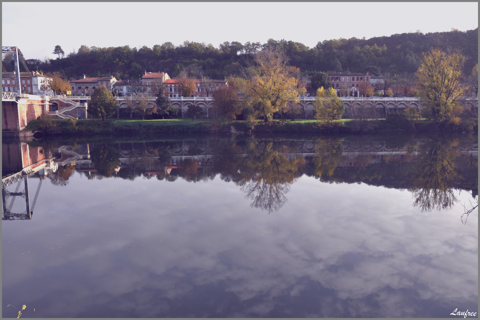 Jeu de miroir, sur le Tarn 