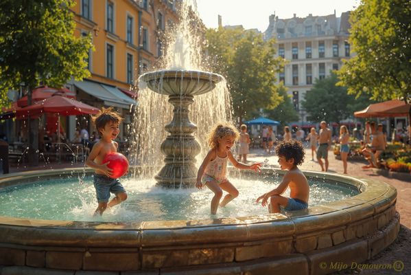 JEUX DANS LA FONTAINE