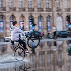 Jeux d'eau sur le mirroir