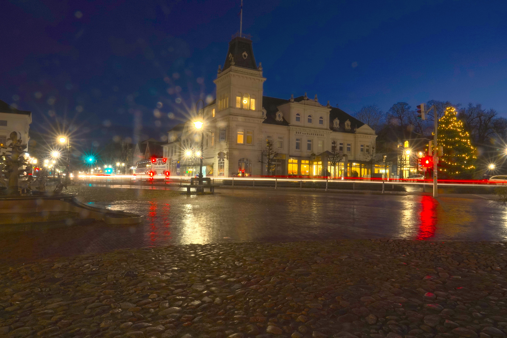 Jever im Regen Langzeitbelichtung