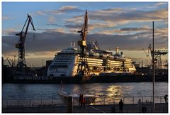 Jewel of the Seas im Abendlicht