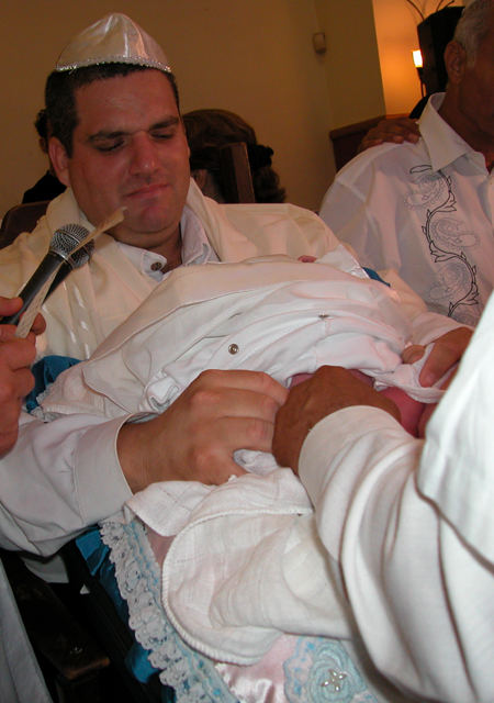 Jewish circumcision (Brith) - The father