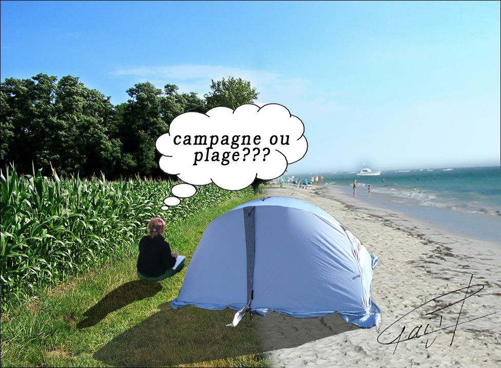 J'hésite pour les vacances!!