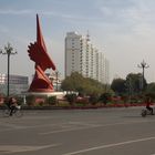 Jiayuguan, Kreuzung bei Tag