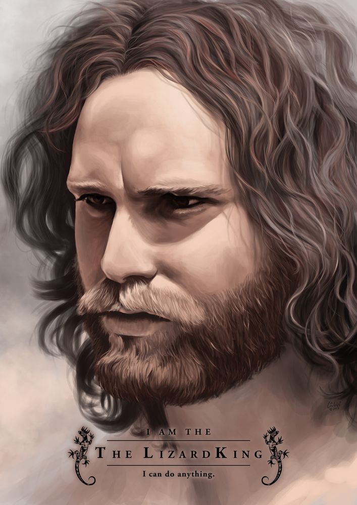 Jim Morrison Portrait [www.luebbi-art.de]
