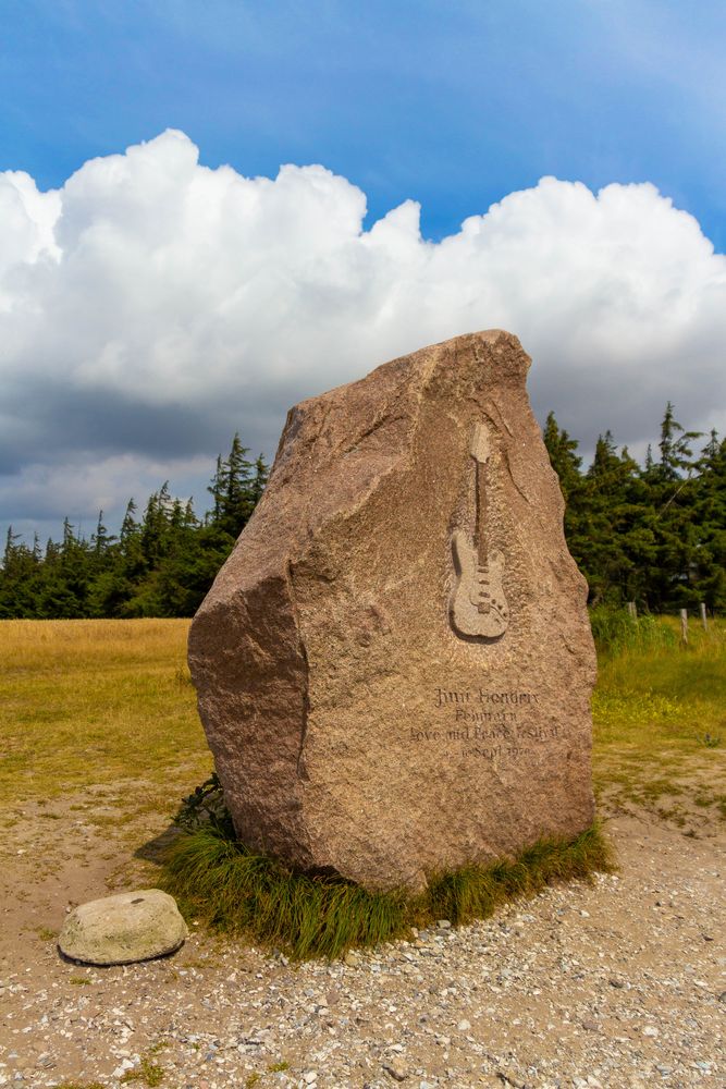 Jimi Hendrix Gedenkstein auf Fehmarn