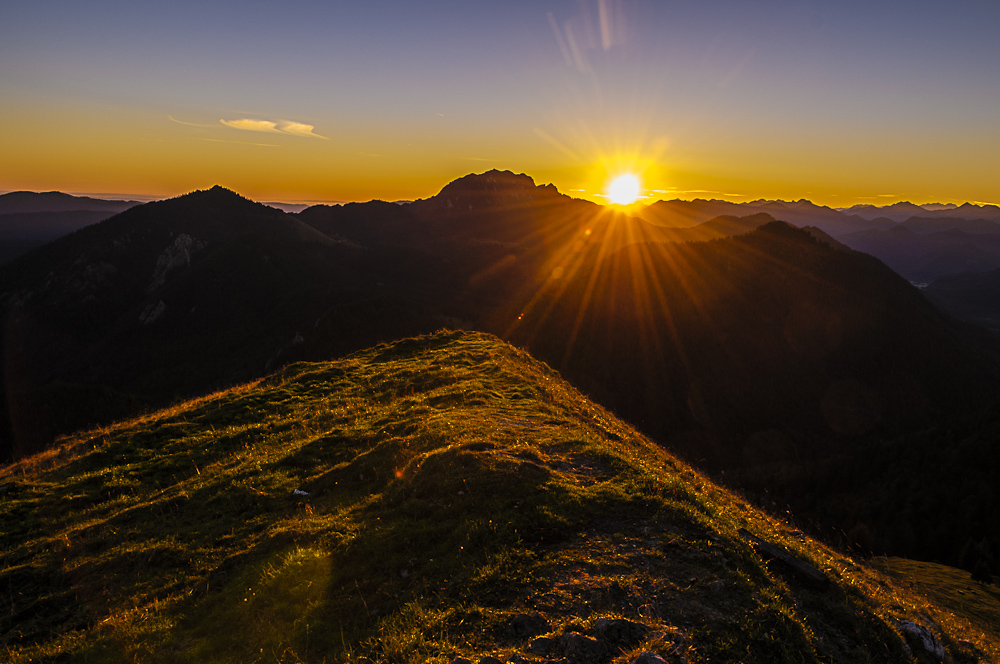 Jochberggipfelsonnenaufgang