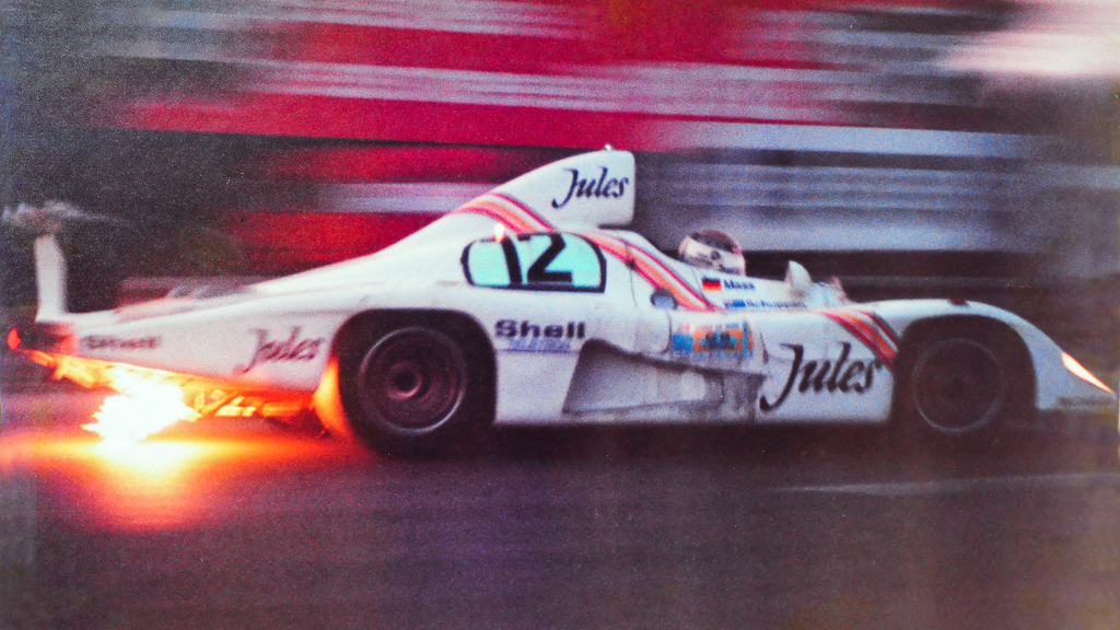 Jochen Mass in Le Mans 1981 im Porsche 936