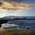 Jökulsarlon bei Sonnenuntergang