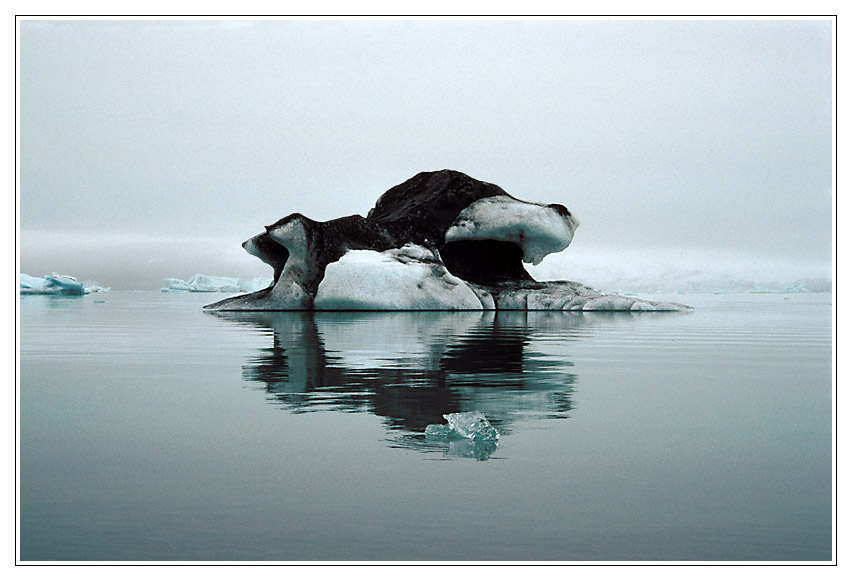 Jökulsárlón im Nebel