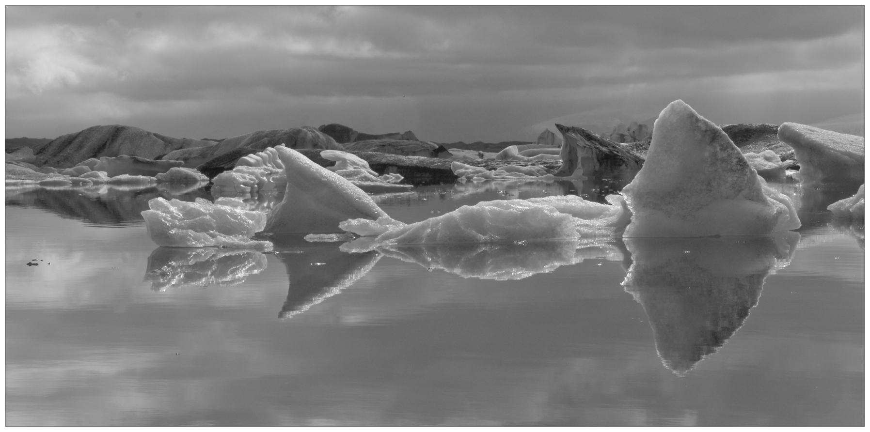 Jökulsárlón mal in S/W