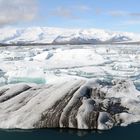 Jökulsárlón mit Treibeis im April