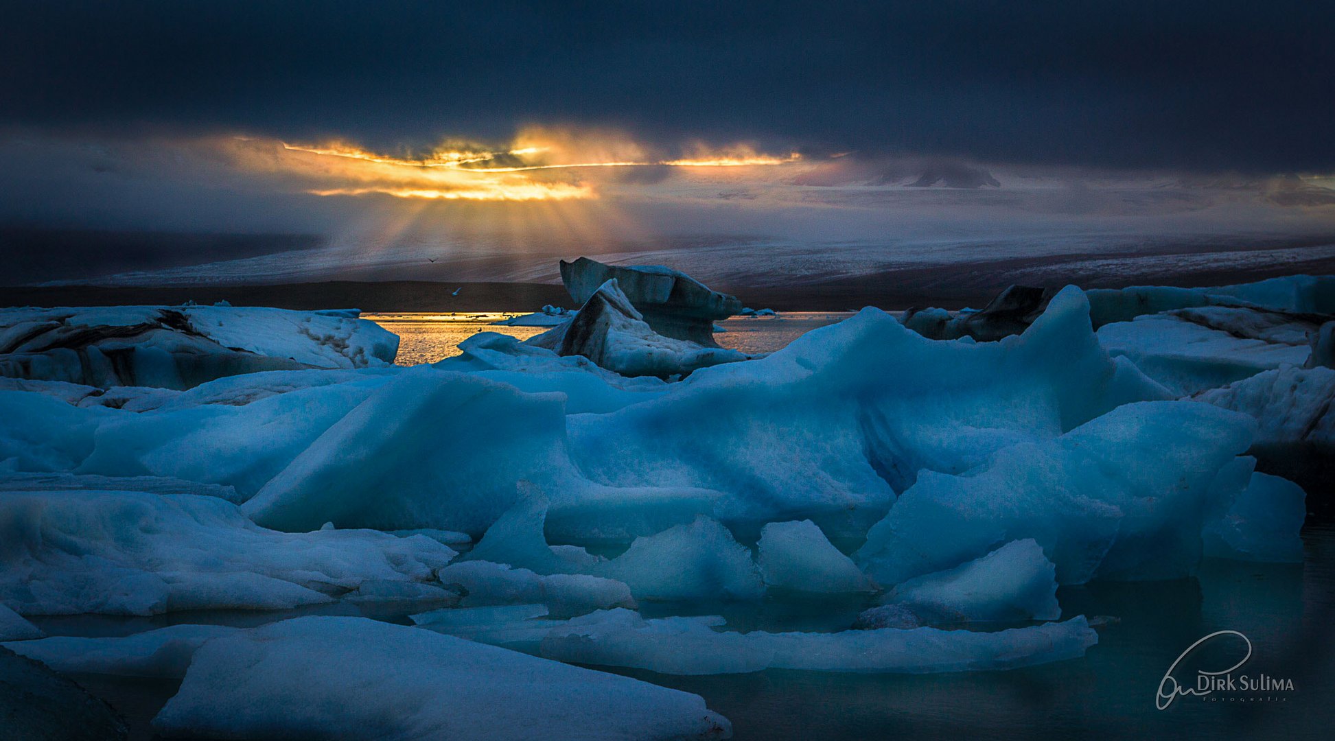 Jökulsarlon - "Sundowner"