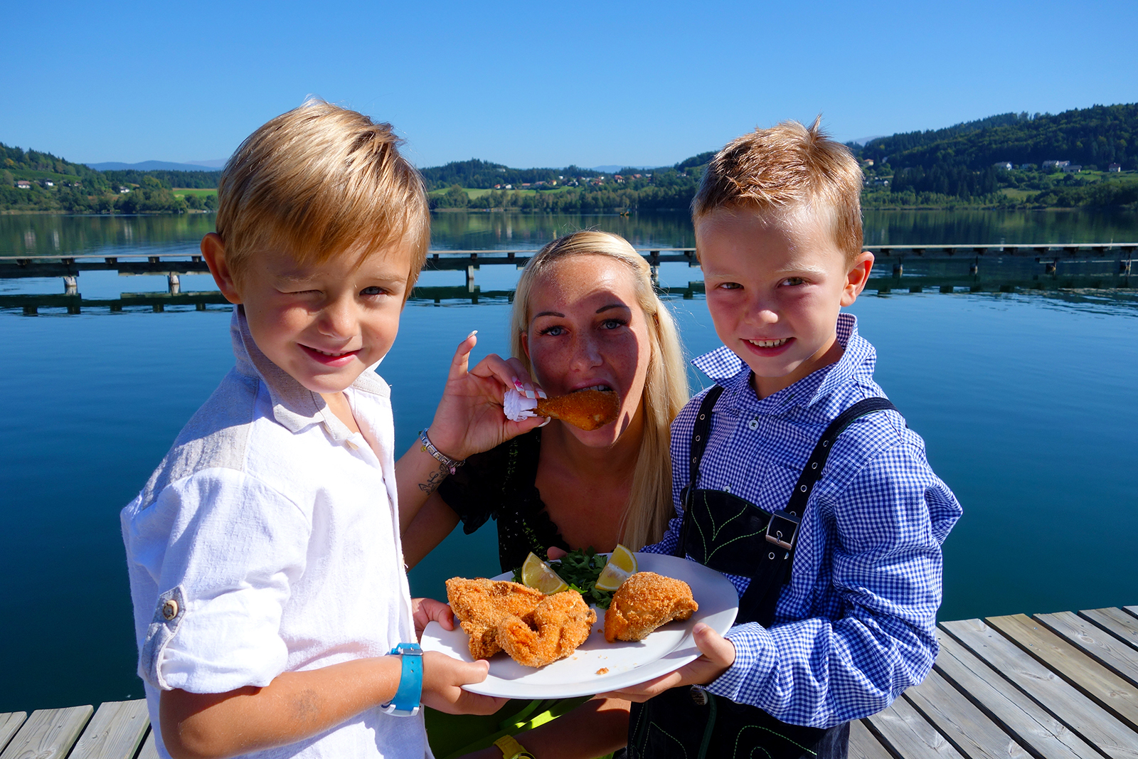 Joel - Vanessa - Lukas, Backhendl Fest Längsee Hochosterwitz