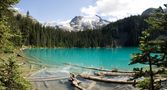 Joffrey Lake (Second Lake) and Joffrey Glacier; Pemberton, British Columbia, Canada von Destination ThreeSixty