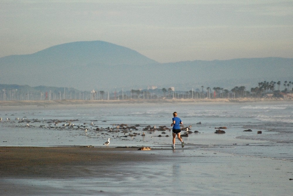 Joggen am Strand..