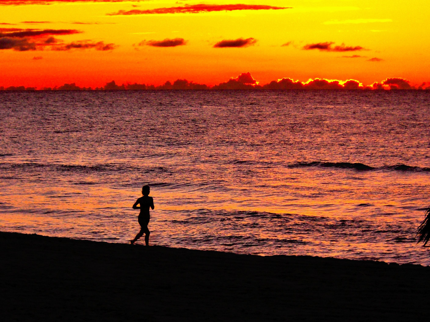 Joggen am Strand