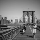 Joggen auf der Brooklyn Bridge