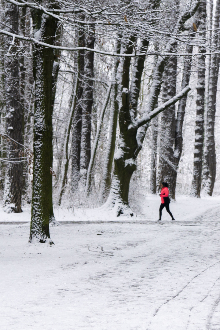 Joggen im Schnee