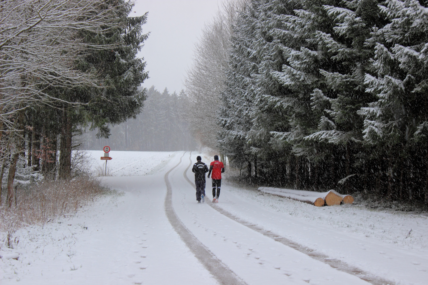 Joggen im Schnee