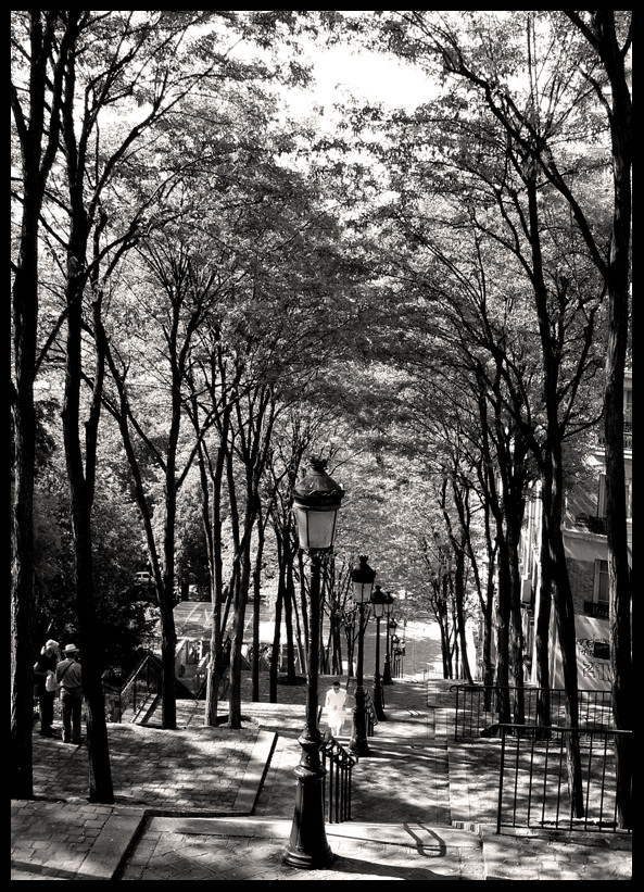 Jogger auf Treppe