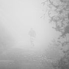 Jogger im Nebel