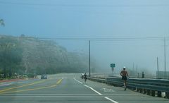 Jogger im Nebel