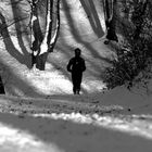 Jogger im Schnee