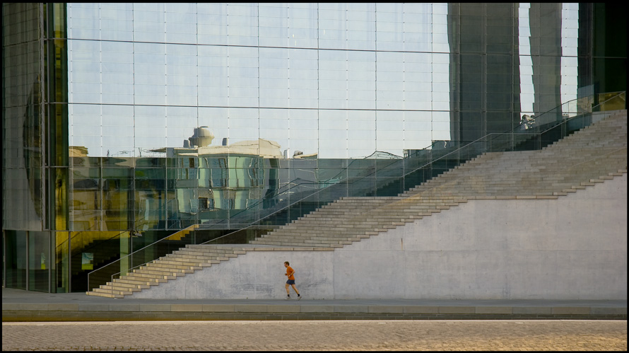 Jogger in Mitte