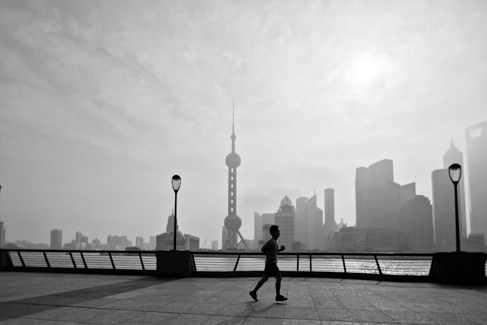 Jogger in Shanghai