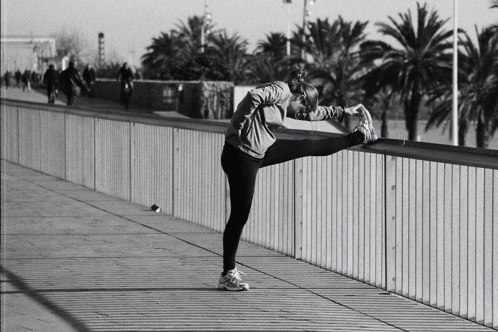 jogging in barcelona